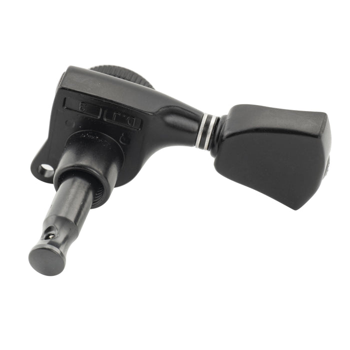 Musiclily Pro R18T Singolo Rapporto 18:1 Testa Macchina Bloccante Sigillata Completamente Lato Acuto con Pulsante a Chiave per Chitarra Elettrica Acustica