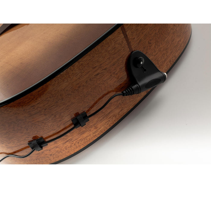 Application of musiclily basic 19x14mm self adhesive wire clips for acoustic guitar pickup mounting mx3352 10