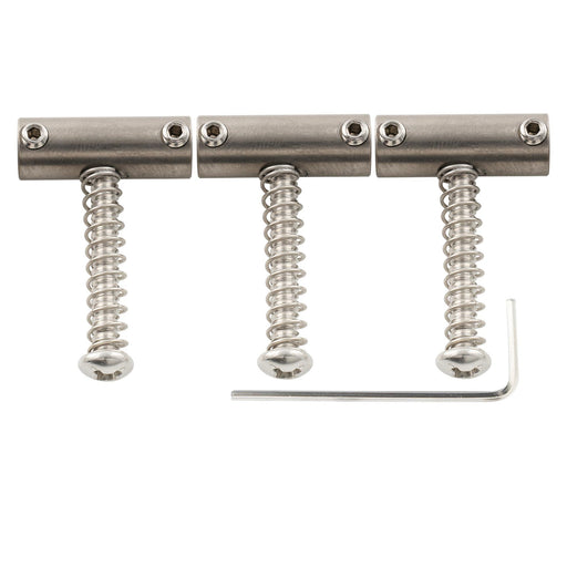 musiclily ultra full solid titanium alloy barrel saddles for fender american vintage tele style electric guitar mx3356 3p