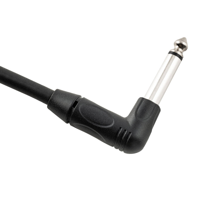 musiclily pro 30cm guitar effect pedal patch cables ts cable with right angle 1 4 inch 6 35mm mono plugs mx3370 5p details