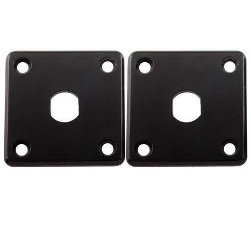 musiclily pro plastic input jack plate square output socket jackplate for epiphone lp style electric guitar 2 pcs