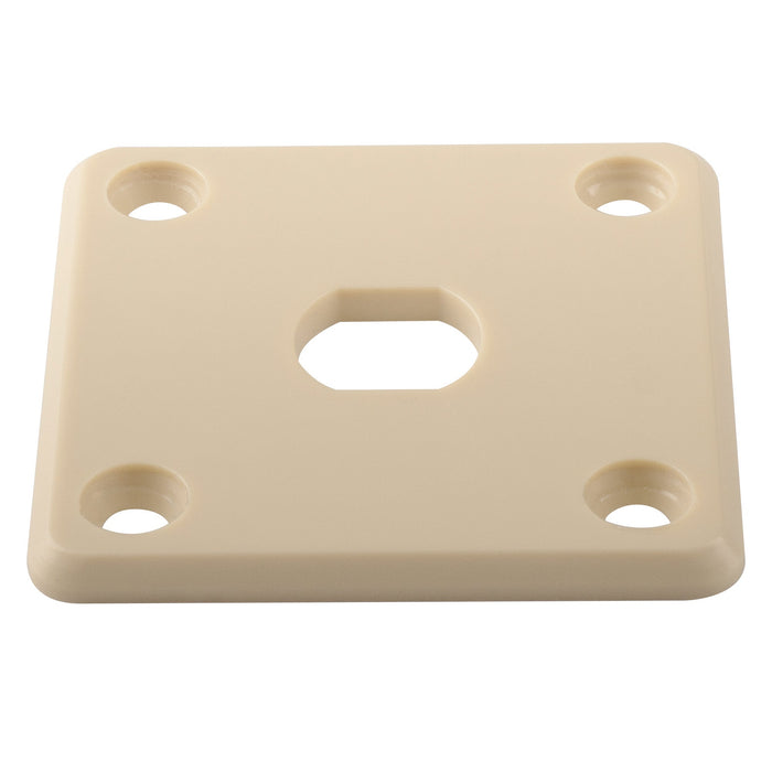 Musiclily Pro Kunststoffeingangsbuchseplatte Quadratischer Ausgangsbuchsenhalter für Epiphone LP - Stil Elektrogitarre