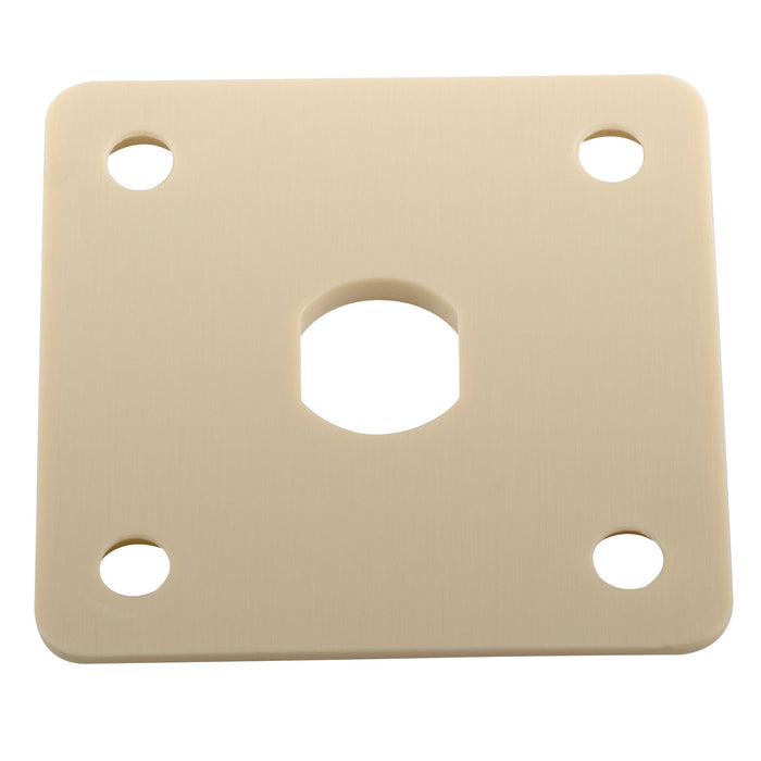 Musiclily Pro Kunststoffeingangsbuchseplatte Quadratischer Ausgangsbuchsenhalter für Epiphone LP - Stil Elektrogitarre