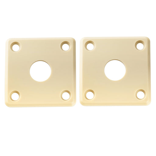 musiclily pro plastic curved jack plate square jackplates 10mm hole for epiphone lp sg style electric guitar mx3389bk 2