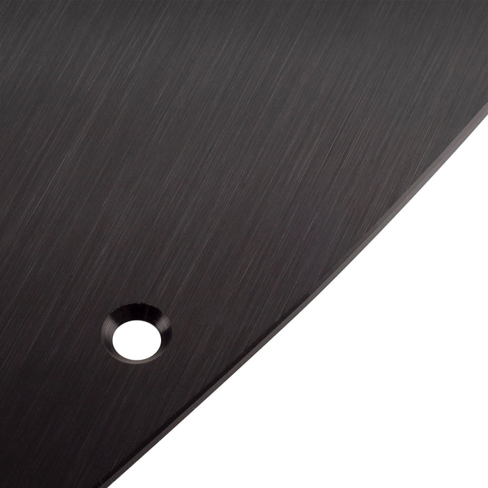 detail of musiclily ultra 10 holes anodized aluminum j bass pickguard for american fender standard jazz bass mx3391p