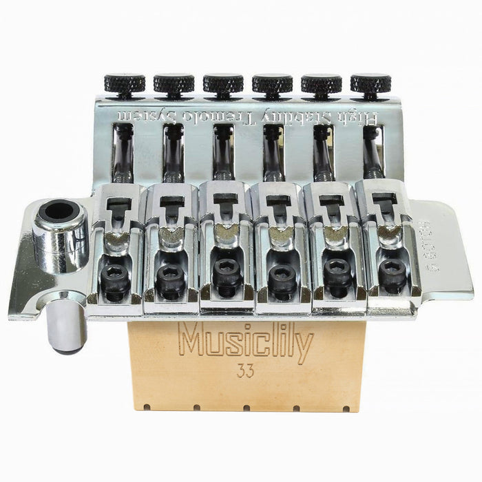 Usage show of musiclily ultra full solid brass block for electric guitar gotoh ge1996t floyd rose locking tremolo bridge mx3396p