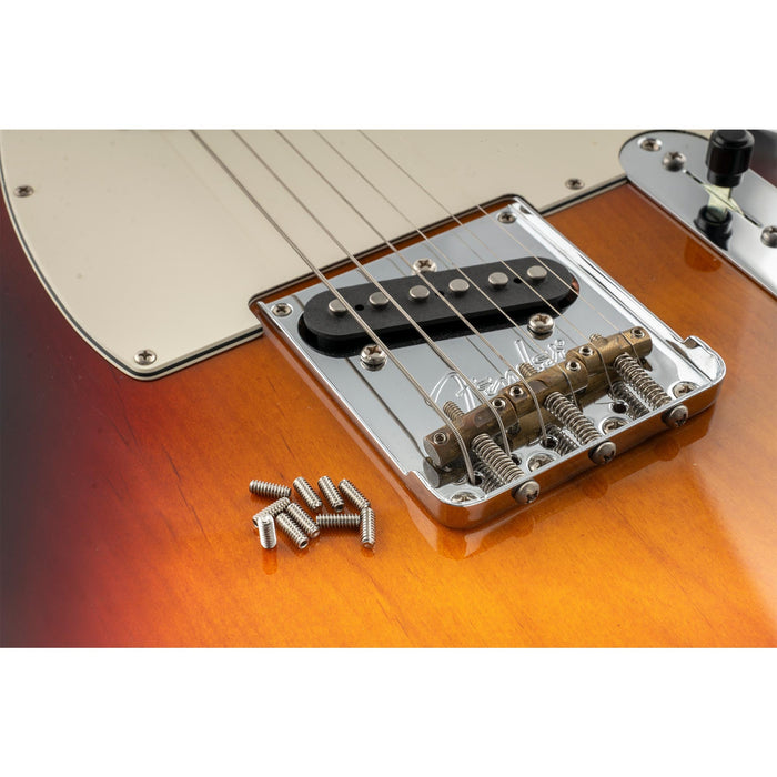 Application of musiclily pro unc 6 32x3 8 inch stainless steel saddle height adjustment screws for fender tele style electric guitar bridge mx3399 10p