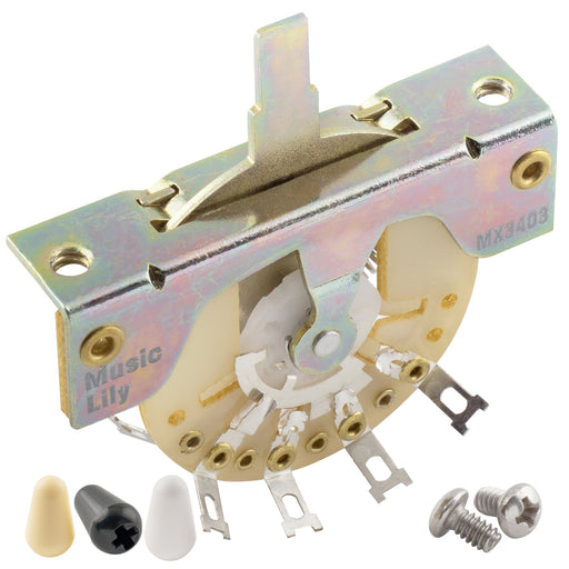 musiclily ultra 5 way pickup selector blade switch lever switch for strat style electric guitar mx3402p