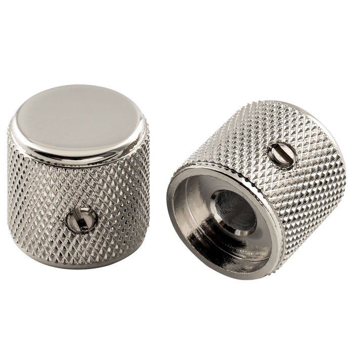 Musiclily Pro 1/4 Pollice Aluminio Top Piatto Universale Fitting Potenziometro Manopola con Vite di Bloccaggio per Chitarra Elettrica Tele Stile Player Fender Messico