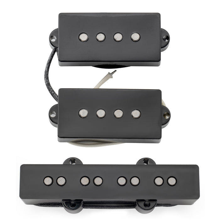 Musiclily Pro PJB-6070S アルニコ5 シングルコイルネックブリッジピックアップセット 10.6K/7.8K for PJベース
