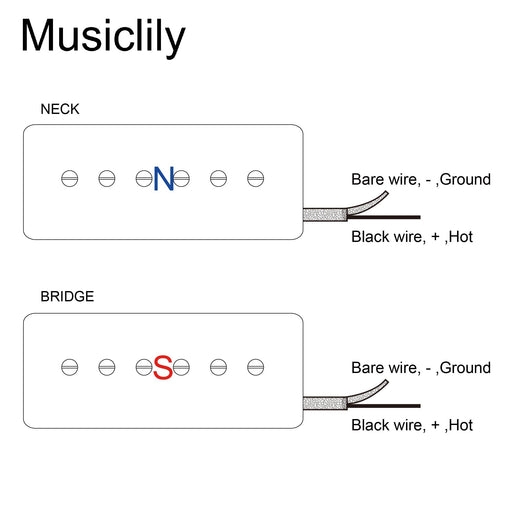 Size of musiclily pro p90 mha alnico 5 high output p90 soapbar single coil pickup electric guitar neck bridge pickups set mx3429bkmx3431bk