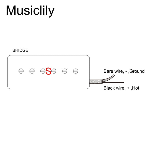 Size of musiclily pro p90 bla alnico 5 p90 soapbar single coil pickup electric guitar bridge pickup mx3430bk