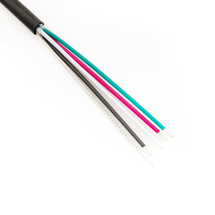 musiclily pro 26awg pre tinned 4 conductor circuit wire hookup wire shielded humbucker pickup wire 45cm 2 details