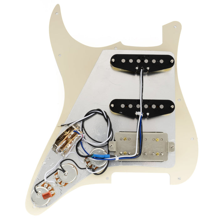 Part of musiclily pro se st hss 60se pre wired pickguard with alnico 5 pickups 5 way switch for strat style electric guitar mx3435p