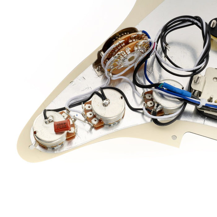 musiclily pro se st hss 60se pre wired pickguard with alnico 5 pickups 5 way switch for strat style electric guitar mx3435p detailed image