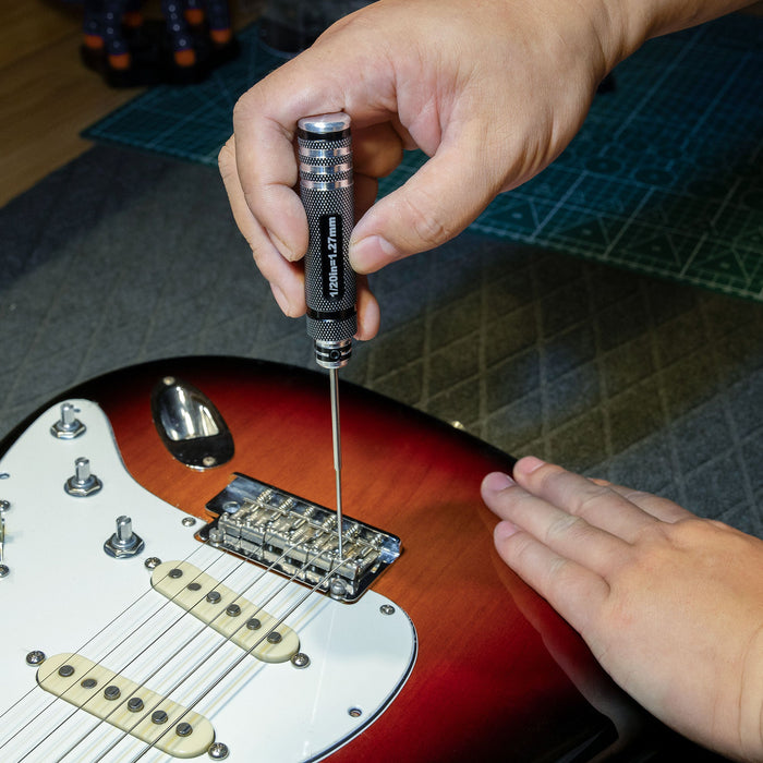 Application of musiclily pro high speed steel 1 20 inch 1 27mm hex screwdriver hex key wrench for guitar bass bridge saddles or knobs adjustment mx3445