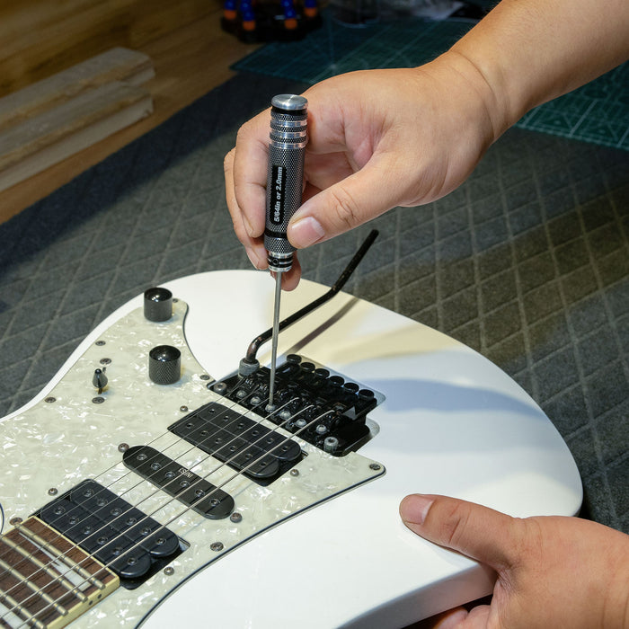 Application of musiclily pro high speed steel 5 64 inch or metric 2mm hex screwdriver hex key wrench for guitar bass bridge saddles or knobs adjustment mx3448