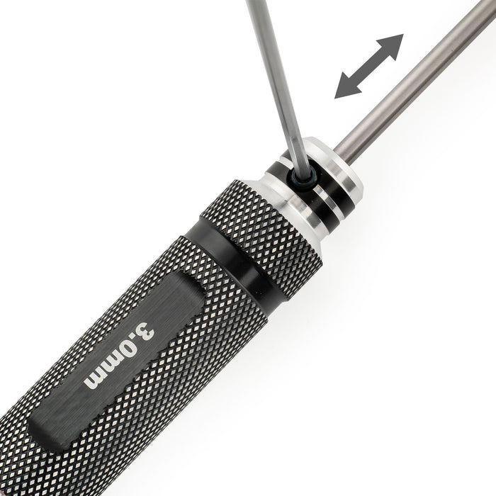 detail of musiclily pro high speed steel metric 3mm hex screwdriver hex key wrench for guitar bass bridge saddles or knobs adjustment mx3451