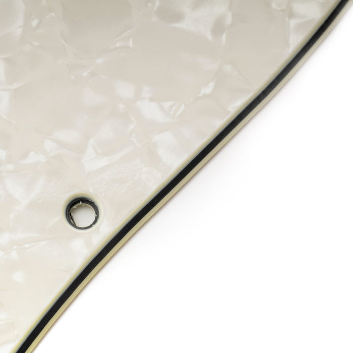 detail of musiclily pro 11 holes st hh guitar pickguard with round corner uncovered humbucker 2 pot layout for fender squier strat style electric guitar mx3481p