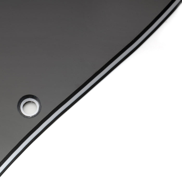 musiclily pro 11 holes st hh guitar pickguard with round corner uncovered humbucker 2 pot layout for fender squier strat style electric guitar mx3481p, mint green