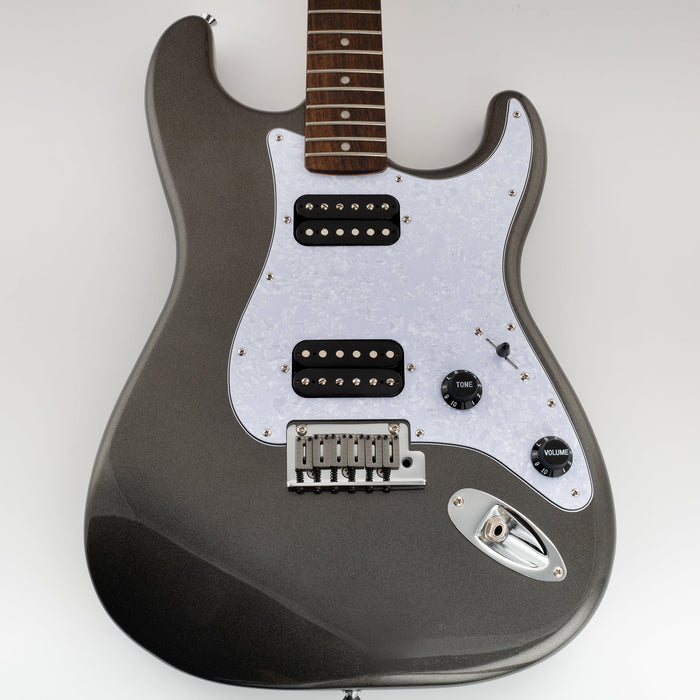 Musiclily Pro 11穴 ST HHピックガード ラウンドコーナーのカバー無しハムバッカー 2ポット穴 Fender Squier Stratストラトエレキギター用 4プライ エイジドホワイトパール