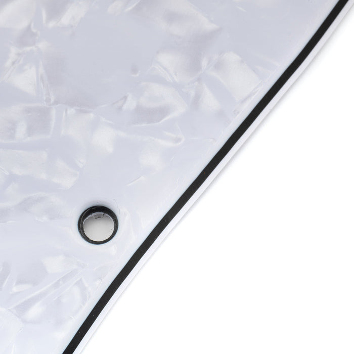 Musiclily Pro 11穴 ST HHピックガード ラウンドコーナーのカバー無しハムバッカー 2ポット穴 Fender Squier Stratストラトエレキギター用 4プライ エイジドホワイトパール