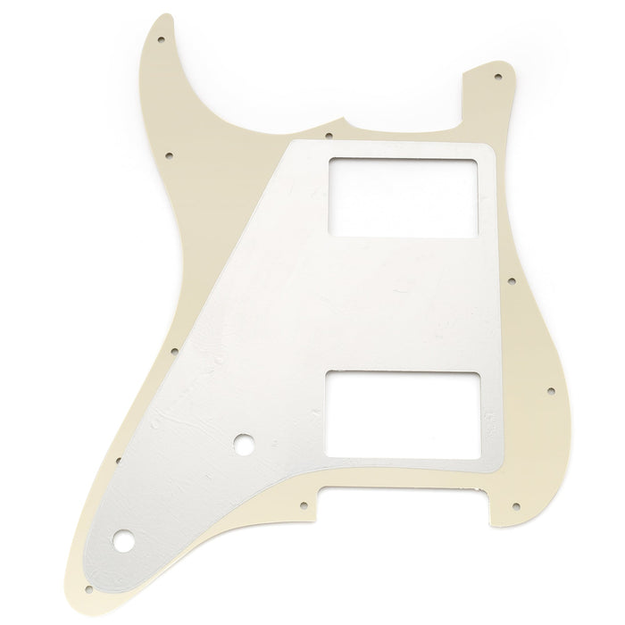Part of musiclily pro 11 holes st hh guitar pickguard with covered humbucker 2 pot layout for fender squier strat style electric guitar mx3482p