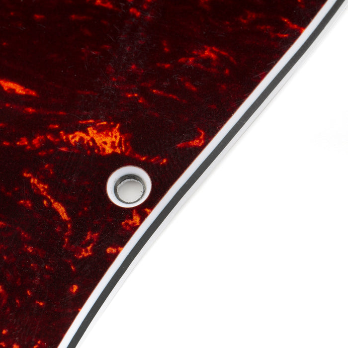 Musiclily Pro 11穴 ST HHピックガード ラウンドコーナーのカバー無しハムバッカー 2ポット穴とミニスイッチ穴 Fender Squier Stratストラトエレキギター用 4プライ エイジドホワイトパール