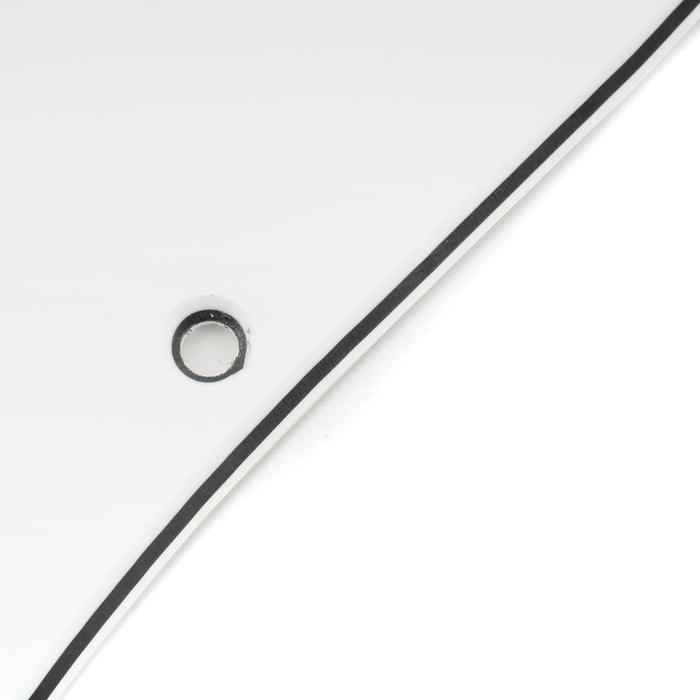 Musiclily Pro 11穴 ST HHピックガード ラウンドコーナーのカバー無しハムバッカー 2ポット穴とミニスイッチ穴 Fender Squier Stratストラトエレキギター用 4プライ エイジドホワイトパール