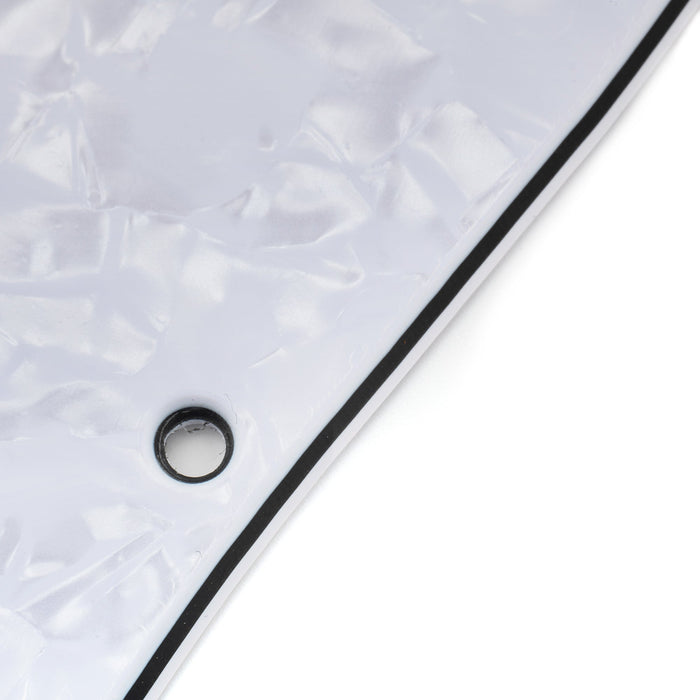 Musiclily Pro 11穴 ST HHピックガード ラウンドコーナーのカバー無しハムバッカー 2ポット穴とミニスイッチ穴 Fender Squier Stratストラトエレキギター用 4プライ エイジドホワイトパール