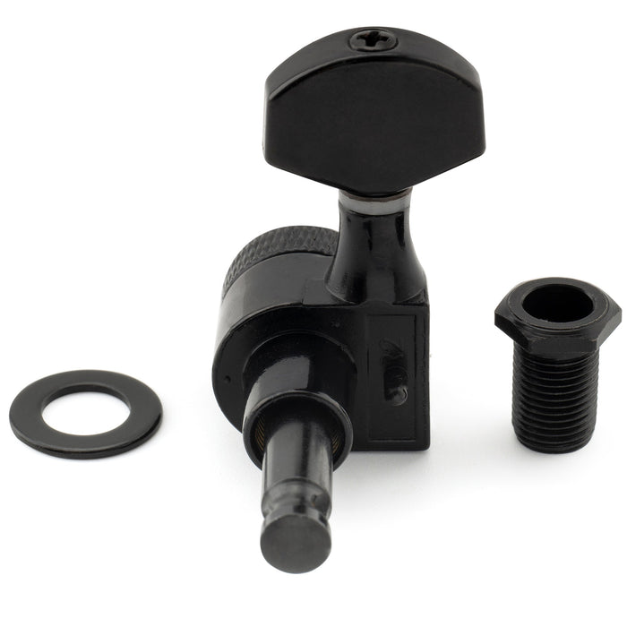 detail of musiclily pro 6 in line 15 1 ratio 1 pin full sealed locking machine heads tuners tuning pegs keys with hex button for sq strat tele style electric guitar mx3492 6p