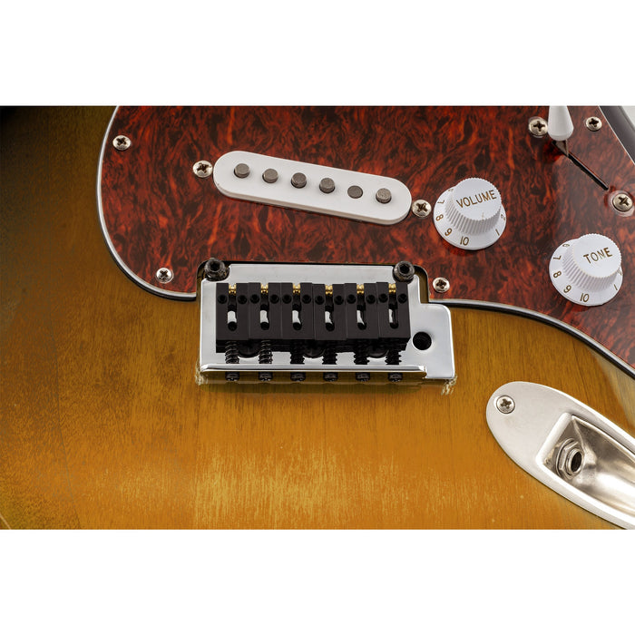 Application of musiclily ultra 10 8mm full solid brass modern style roller saddles for strat tele style electric guitar bridge mx3494 3mx3495 3p