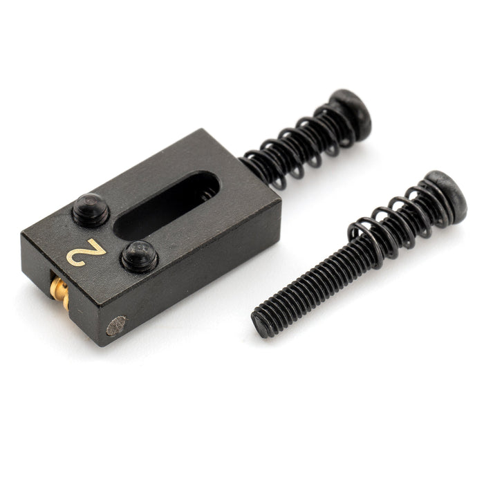 musiclily ultra 10 8mm full solid brass modern style roller saddles for strat tele style electric guitar bridge mx3494 3mx3495 3p detailed image