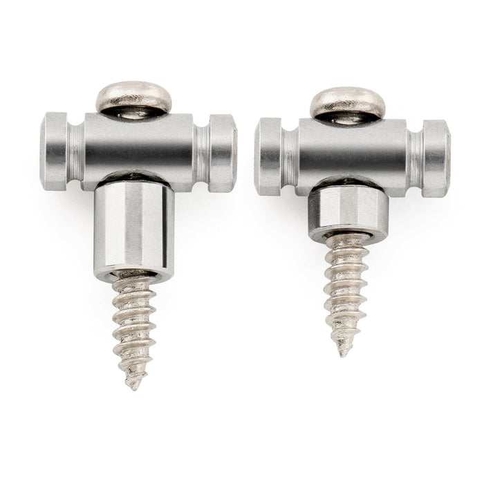 Musiclily Pro Guides-Cordes de Style Barillet en Acier pour Guitare Électrique, Noir (Lot de 2)