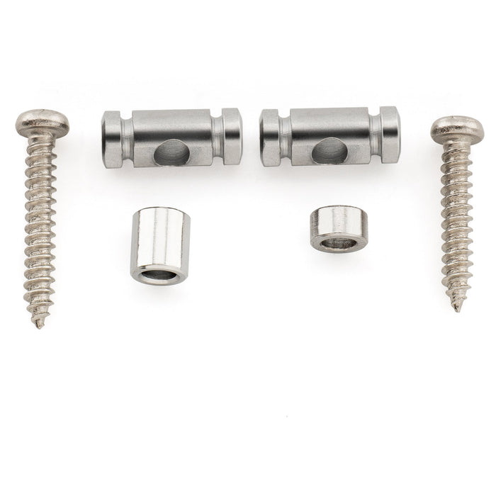 Musiclily Pro Guides-Cordes de Style Barillet en Acier pour Guitare Électrique, Noir (Lot de 2)