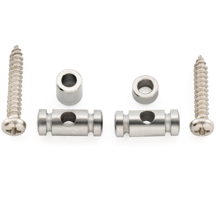 Musiclily Pro Guides-Cordes de Style Barillet en Acier pour Guitare Électrique, Noir (Lot de 2)