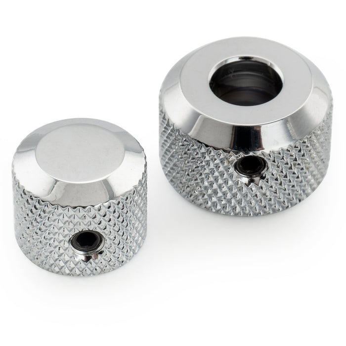 Part of musiclily pro 6mm 8mm full brass dual concentric stacked control knob with set screw universal potentiometer knob for electric guitar bass