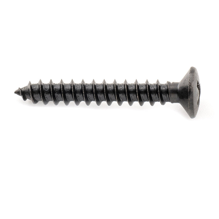 Musiclily Ultra 4x28mm Stainless Steel Countersunk Epi Style Strap Button Mounting Screws, Black (Set of 10)