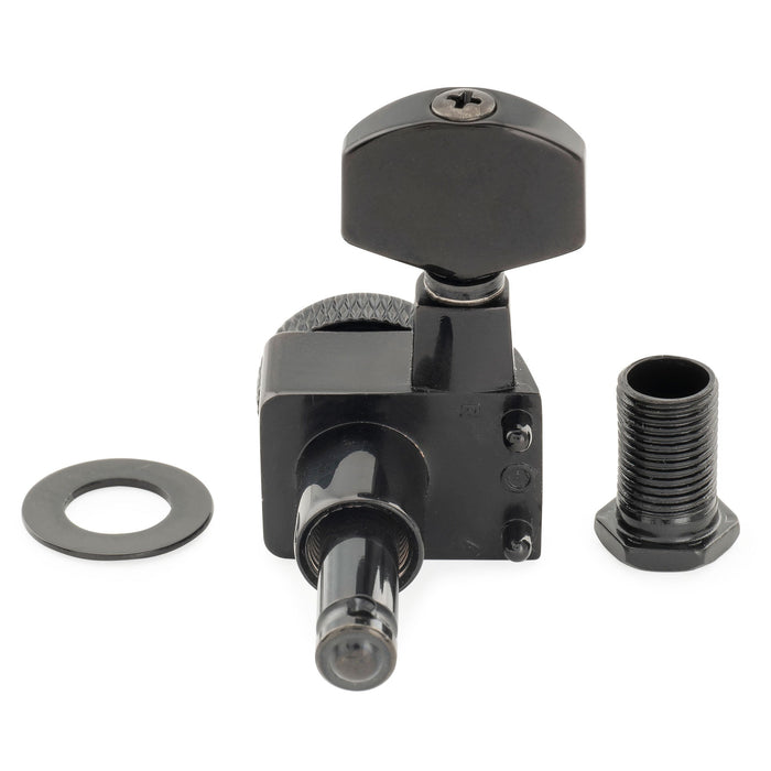 Musiclily Pro R18K 6-in-line 18:1比 2ピン完全密封式ロック付きマシンヘッド チューナー チューニングペグキー 六角ボタン Fender Strat Teleスタイルエレキギター用