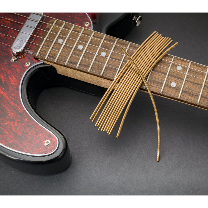 Application of sintoms fret wire set for modern fender strat tele usa lp prs style guitar 2 3mm medium size bronze mx5021