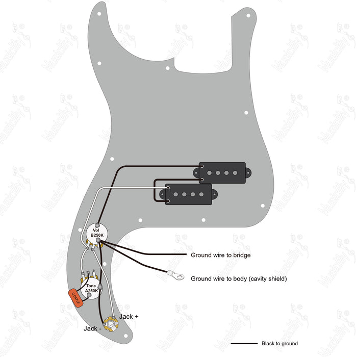 Standard PB Import Style With Musiclily Pro Pickup Wiring Diagram