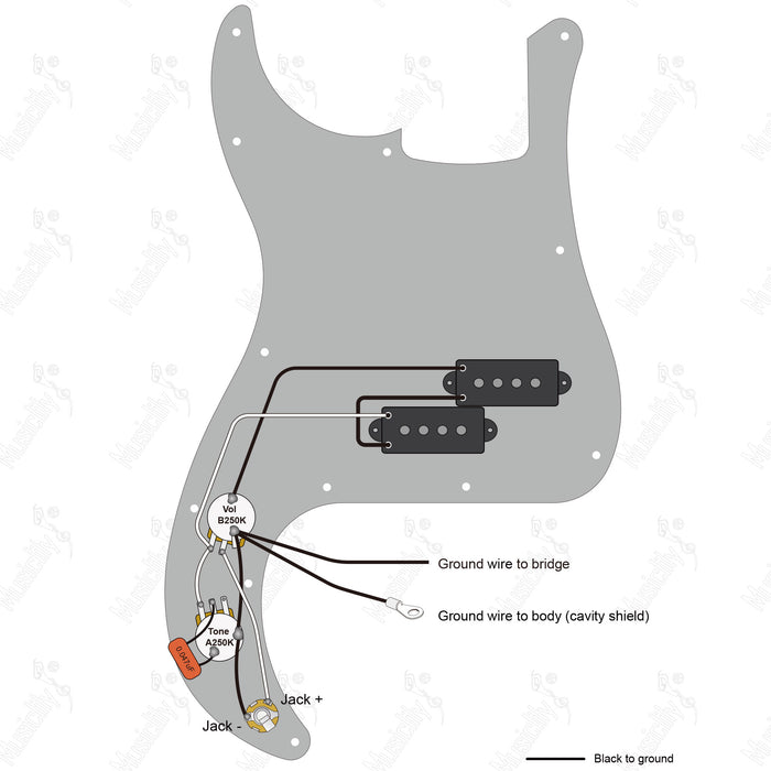 Standard PB Import Style With Wilkinson M Pickup Wiring Diagram