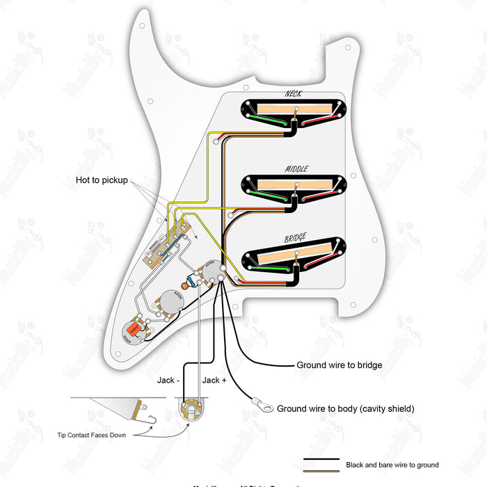 American Style Standard ST-HHH With Wilkinson M Pickup Wiring Diagram