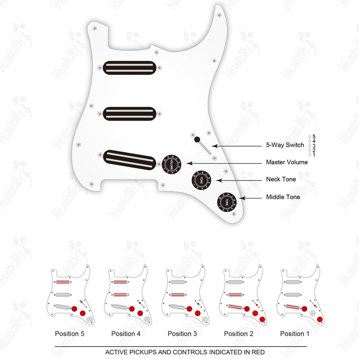 Import Style Standard ST-HHH mit Wilkinson M Pickup Verkabelungsdiagramm