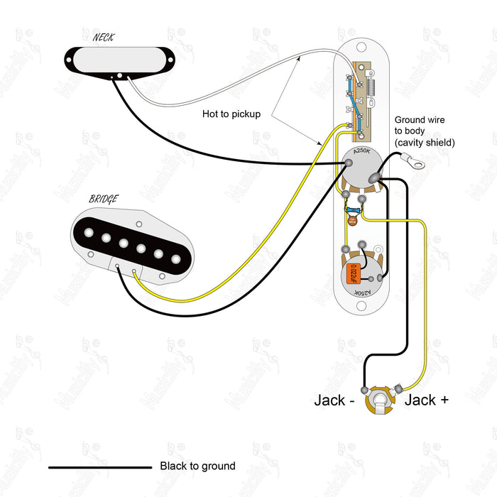 American Style Standard Tele-SS With Musiclily Pro Pickup Wiring Diagram