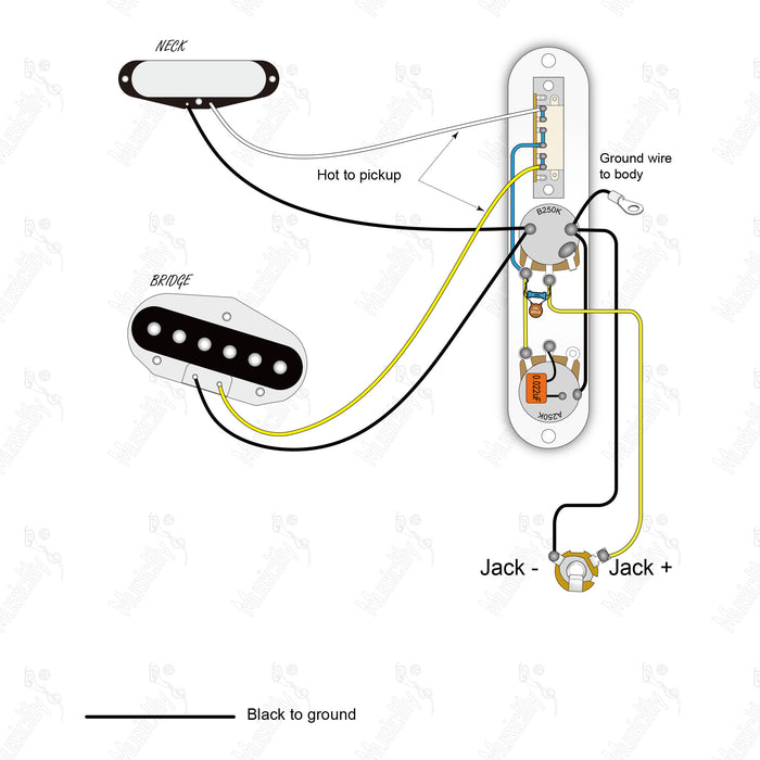 Import Style Standard Tele-SS With Musiclily Pro Pickup Wiring Diagram