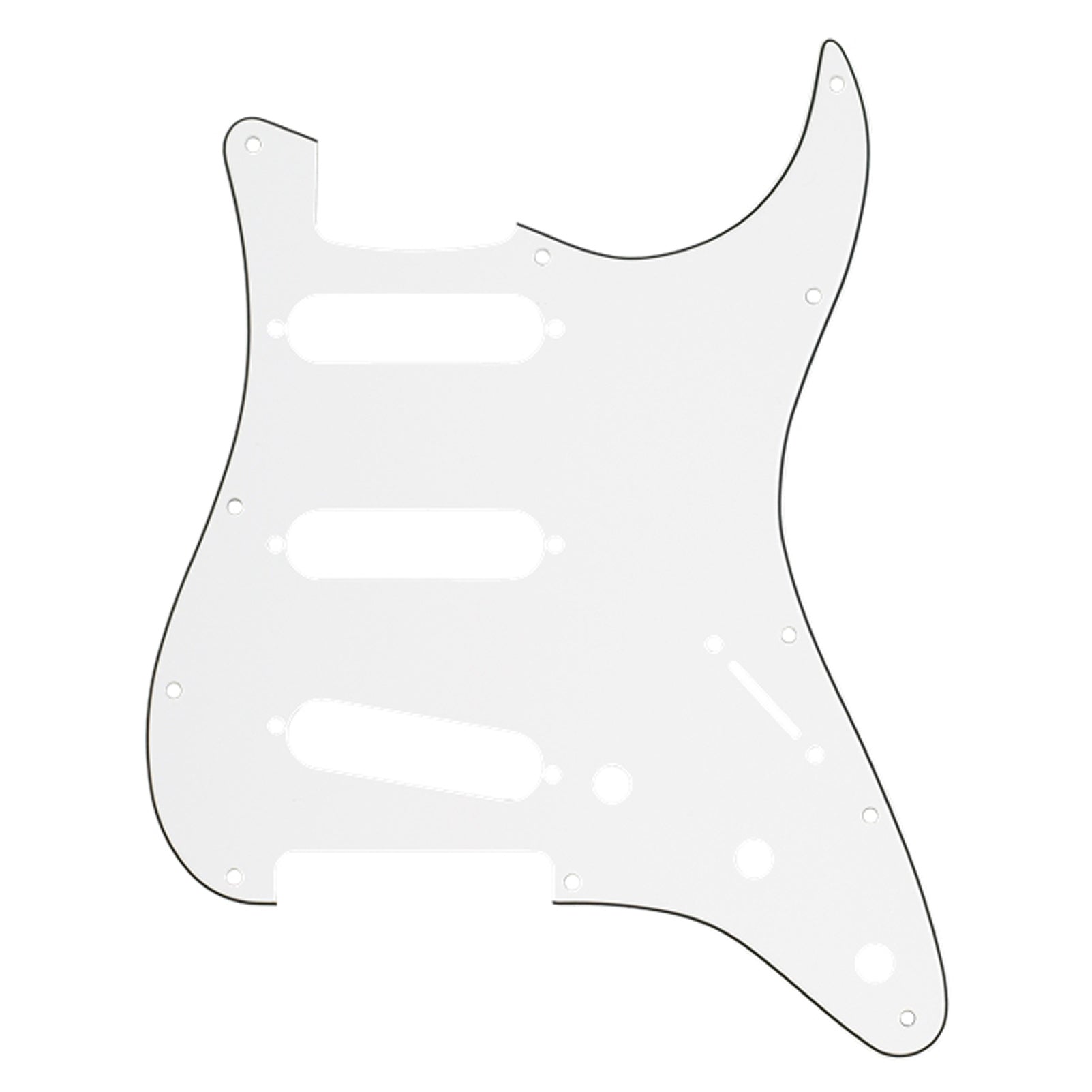 Fender 11-hole Modern-style Stratocaster S/S/S Pickguard - White