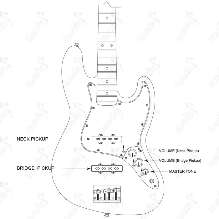 Standard JB Import Style With Revival Pickup Wiring Diagram