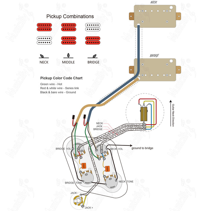 Standard LP-HH 50s With Musiclily Pro Pickup Wiring Diagram
