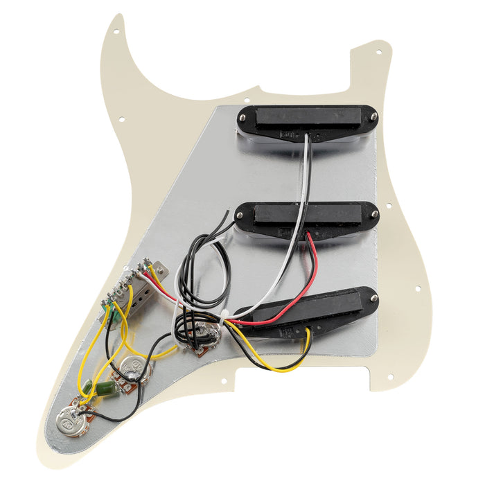 Musiclily Basic Pre-cablato Loaded Standard ST-SSS Battipenna con pickup single coil con magnete in ceramica per chitarra elettrica stile Strat